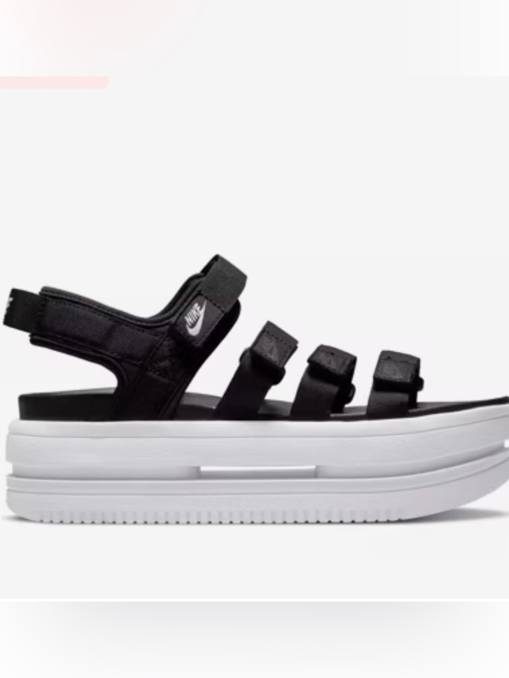 Nike Kids Black Multi-Strap Sport Sandals